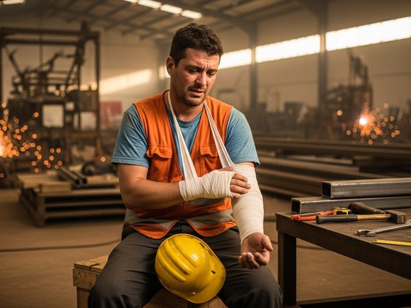 Se machucou ou adoeceu por causa do trabalho?